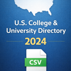 U.S. College and University Directory 2024 CSV download product image