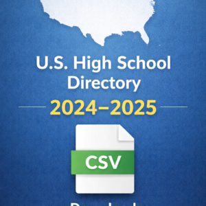 U.S. High School Directory 2024–2025 CSV download product image