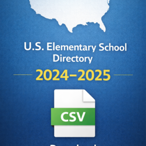 U.S. Elementary School Directory 2024–2025 CSV download product image