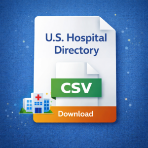 U.S. Hospital Directory CSV download product image